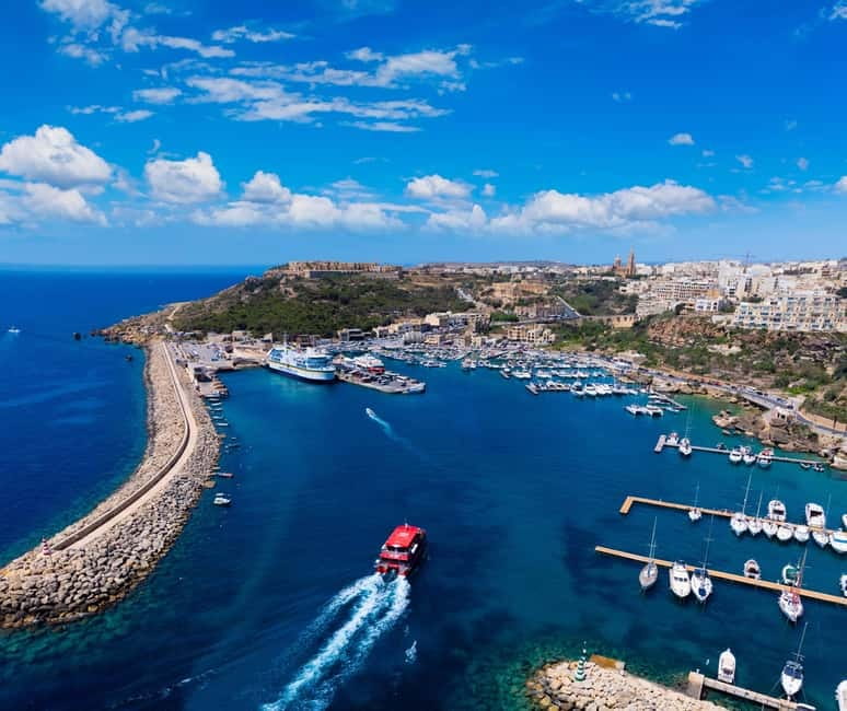 iSeeGozo Day Pass with Ferry & Gozo Bus Hop-On Hop-Off (CMO) - Xlendi Bay, cliffs, and coastal views