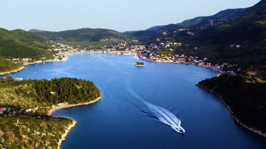 Ithaca Island Tour with Bus & Cruise with Swim Stops - The boat from Vathi to Kioni