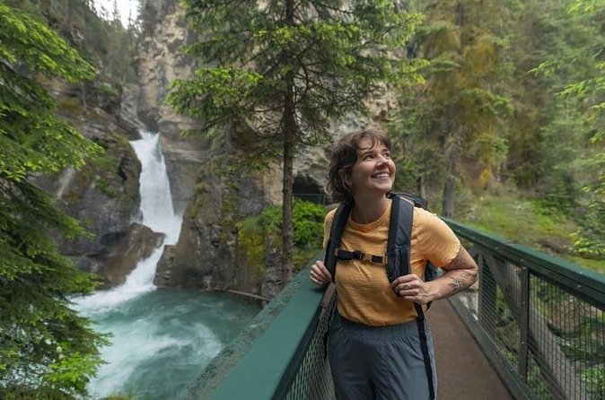 Johnston Canyon, Gondola and Banff Day - Bow Falls brings the river close