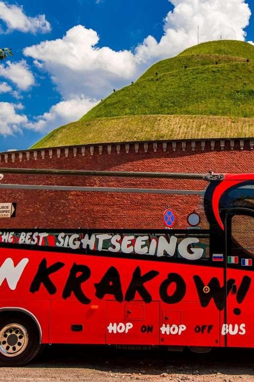 Krakow City SightSeeing hop on hop off bus and city game - The audio guide adds context without a live narrator
