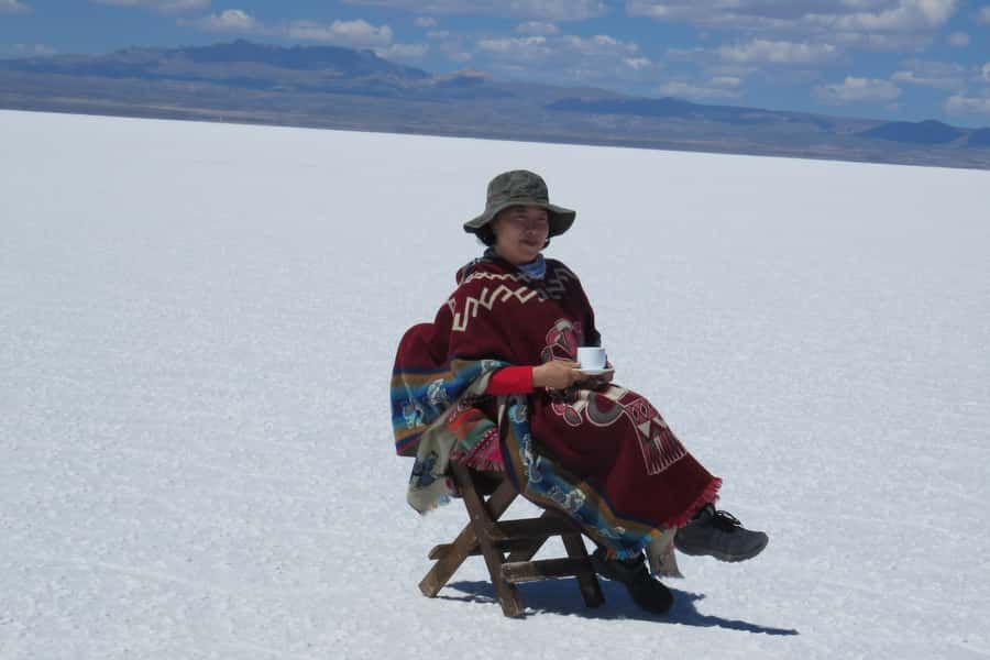 La Paz: Uyuni Salt Flats Tour by Bus - Colchani shows how the salt is handled