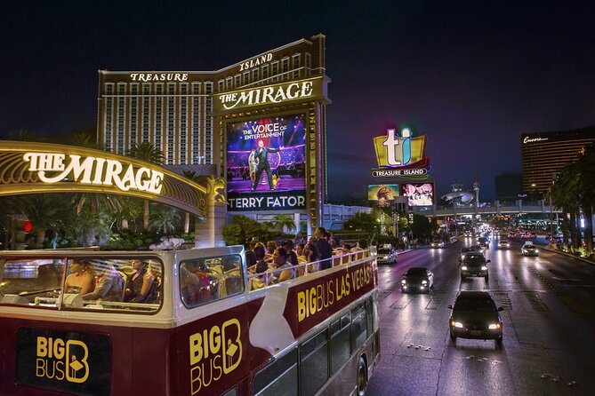 Las Vegas After Dark: Adult-only Night Tour with Free Drink - Bellagio fountains after dark