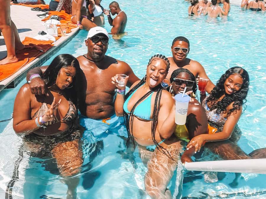 Las Vegas: Famous Pool Party Tour with Party Bus & Drinks - What the $65 price includes, and what it does not