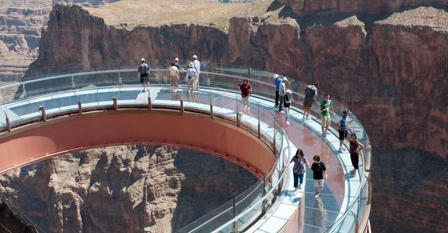 Las Vegas: Grand Canyon West Bus Tour with Guided Walk - Guano Point offers a different view
