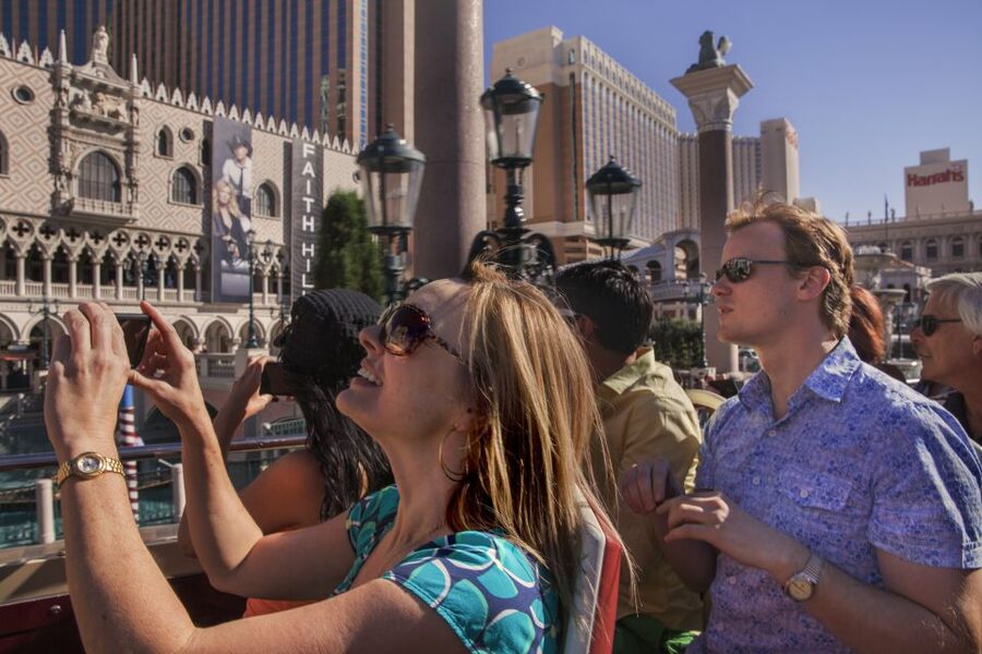 Las Vegas: Hop-on Hop-off Sightseeing Tour by Open-Top Bus - Excalibur and the southern resorts complete the loop