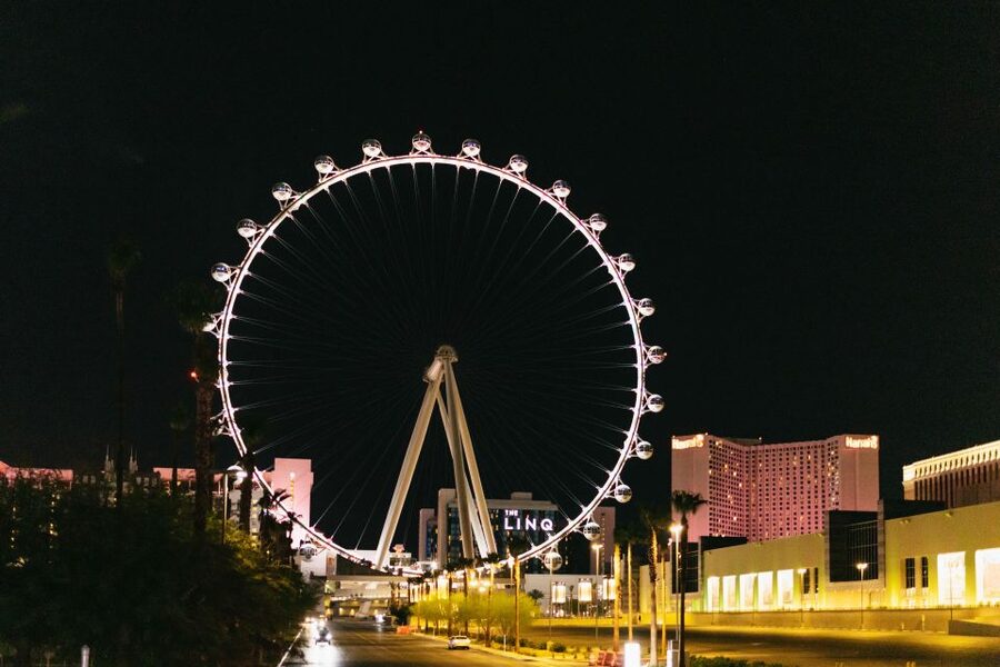 Las Vegas: Sightseeing Night Tour by Open-top Bus - The Welcome to Fabulous Las Vegas sign