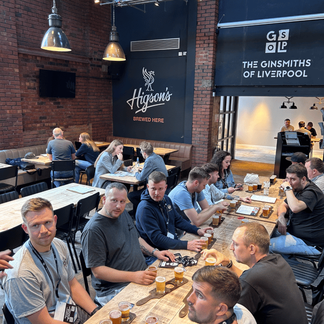 Liverpool: Brewery Bus Tour with 12 Beer and Pizza - Meeting Darren outside The Shankly Hotel