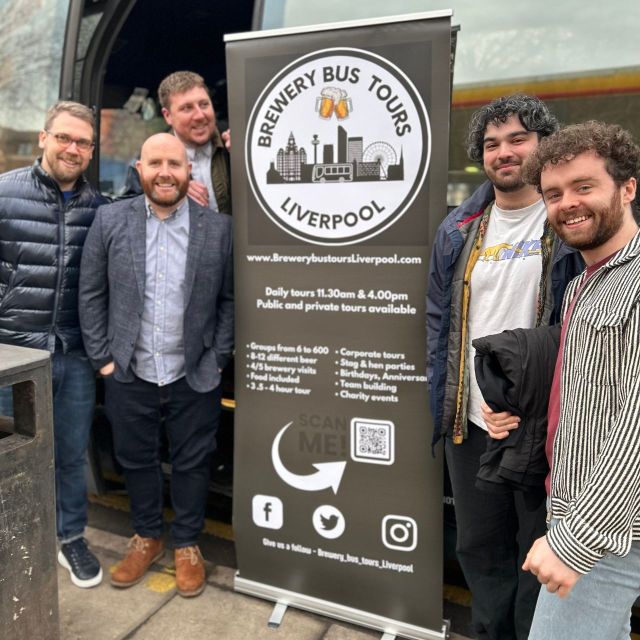Liverpool: Brewery Bus Tour with 12 Beer and Pizza - Beer sommelier guidance without the fuss