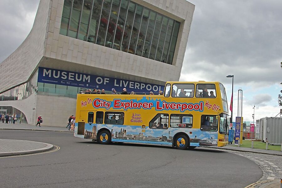 Liverpool City Explorer 24 hour hop-on hop-off Bus Tour - Starting at Canada Boulevard and understanding the route