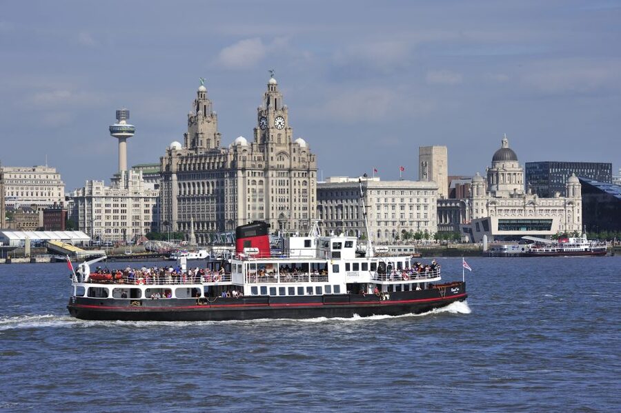 Liverpool: River Cruise and Hop-On Hop-Off Bus Tour - What you see from the River Mersey