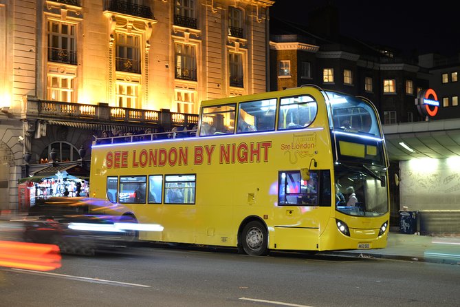 London by Night Sightseeing Tour - Open Top Bus - Knightsbridge, Harrods, and South Kensington