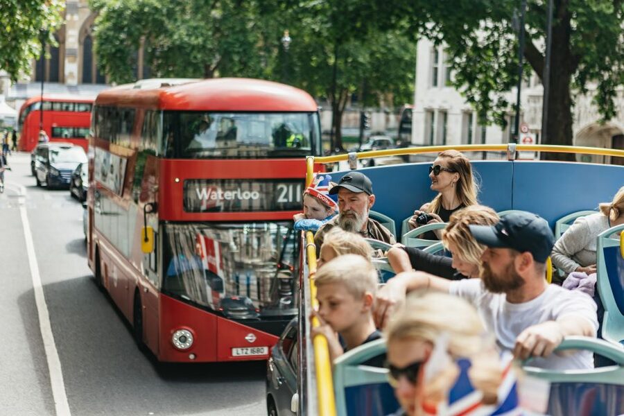 London: Children's Open Top Bus Tour - Open-top seating, rain, and summer heat