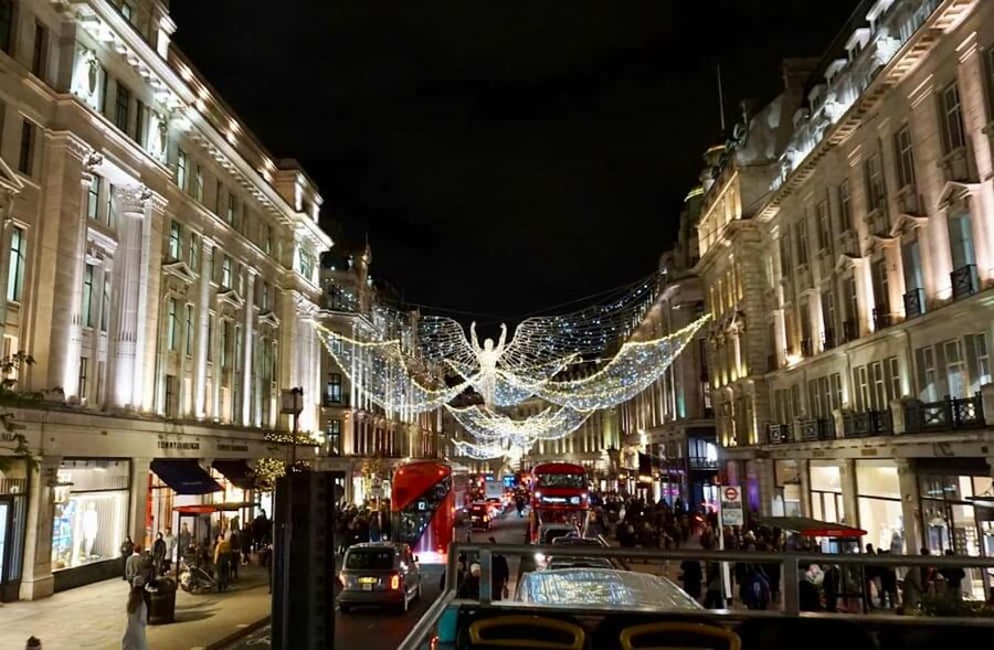 London: Christmas Lights Open-Top Bus Tour - Starting beside the Ritz and Green Park