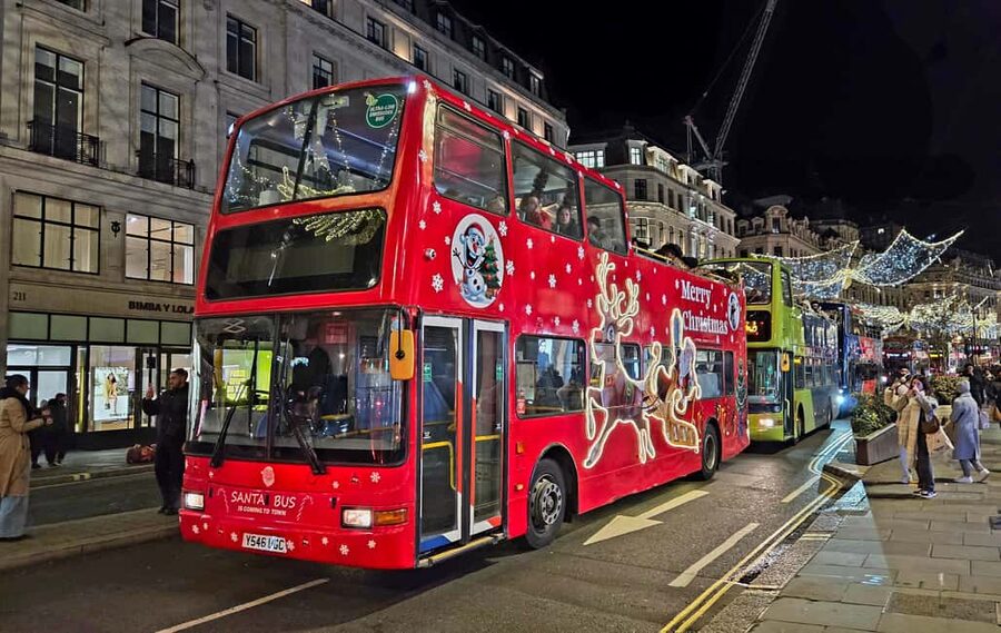 London: Christmas Lights Santa Sleigh Open-Top Tour - Key points to know before you book