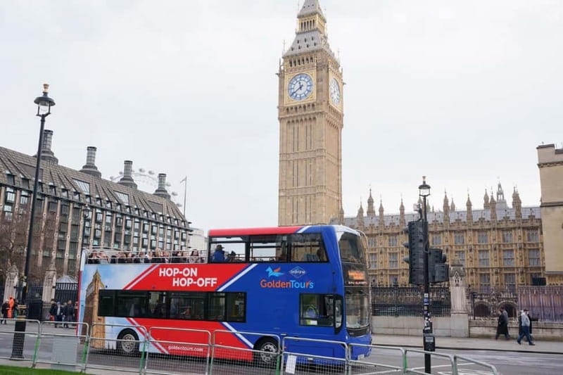 London: Golden Tours Gray Line Hop-on Hop-off Bus Tour - Starting near the London Eye and Big Ben
