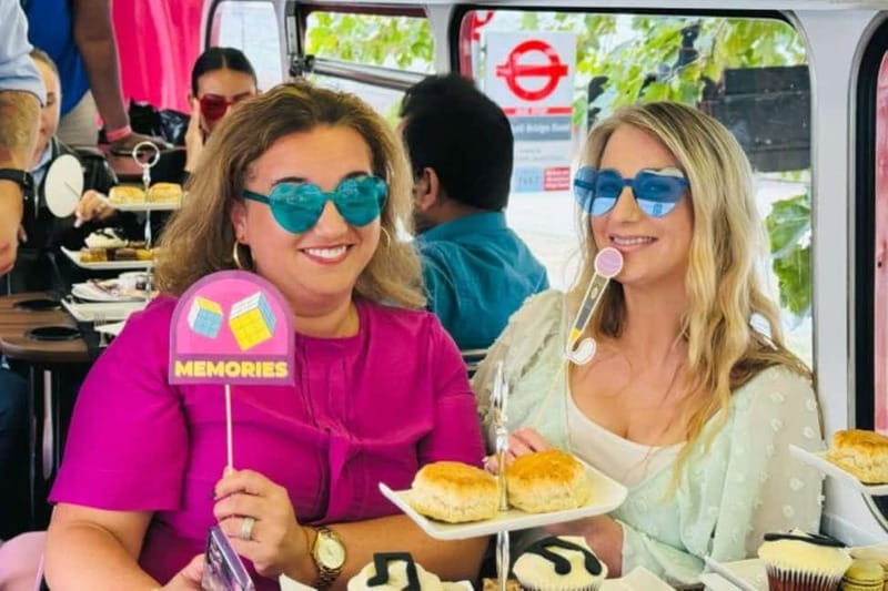 London: "Here We Go Again" Afternoon Tea Bus - What the afternoon tea includes
