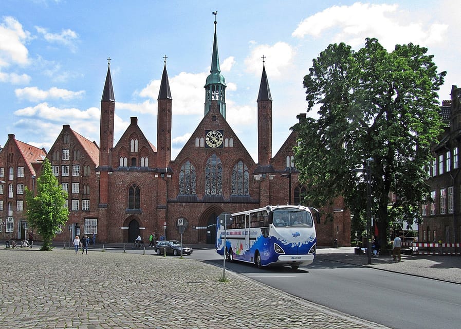 Lübeck: 1-Hour Splash Bus City Tour - The Holsten Gate from a different angle