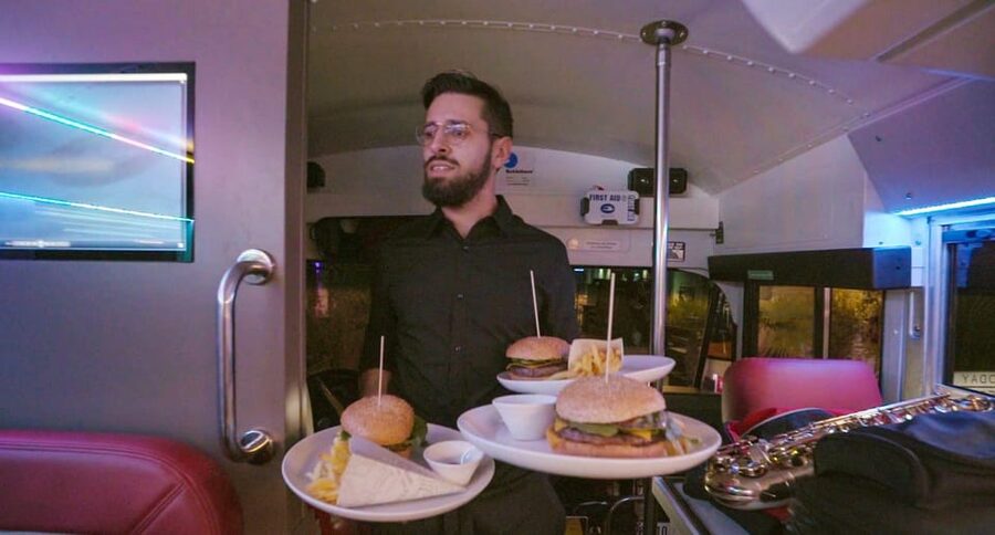 Luxembourg: American-Style Dinner in a Vintage Bus - What the $117 price really buys