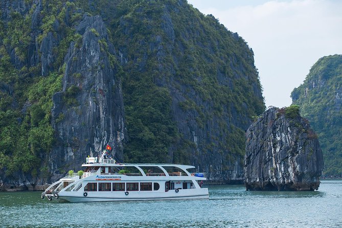 Luxury Halong Bay 1 Day on Cruises From Hanoi with Bus & Lunch - Boarding at Tuan Chau Harbor around 12:15