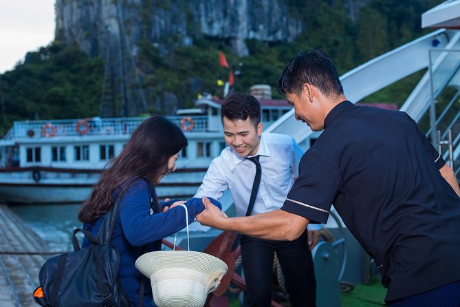 Luxury Halong Bay 1 Day on Cruises From Hanoi with Bus & Lunch - Kayaking or bamboo boat for $3