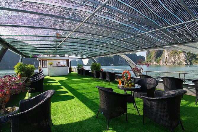 Luxury Halong Bay 1 Day on Cruises From Hanoi with Bus & Lunch - Sunset party on the sundeck