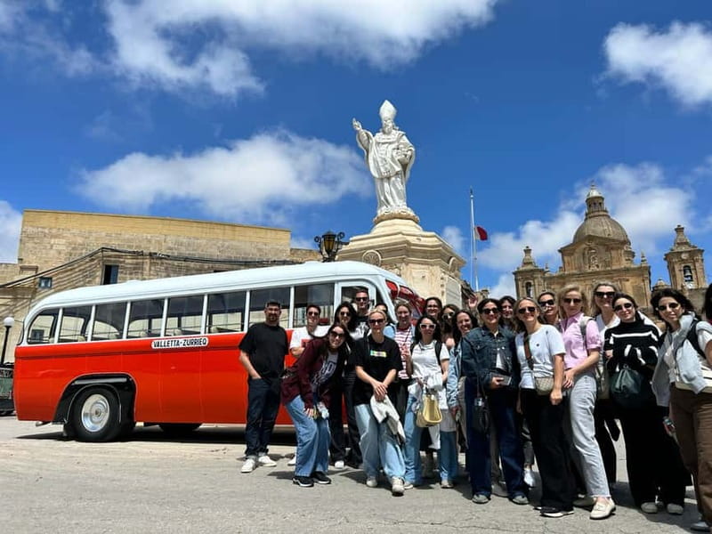 Malta: 5 hr Vintage Bus Tour - Mdina & Blue Grotto inc. food - Key points to know before booking