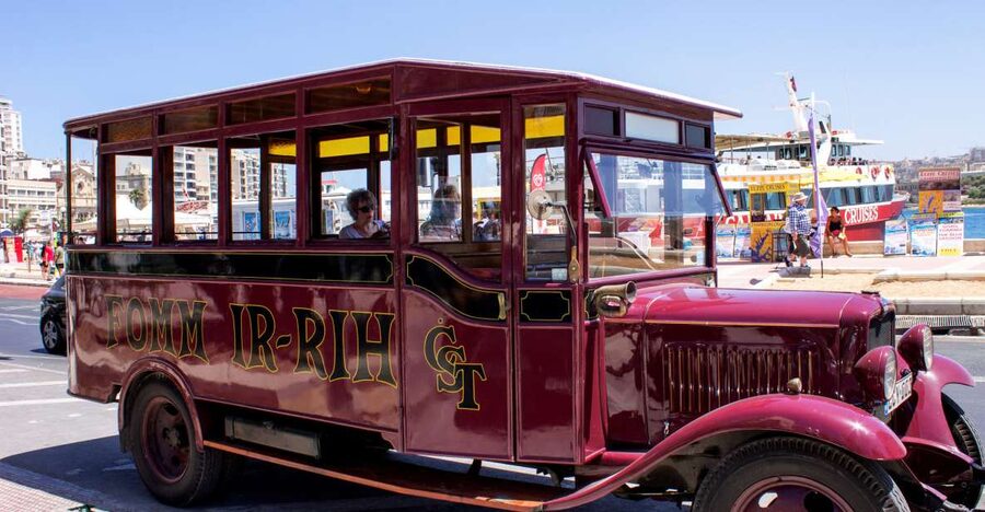 Malta: Vintage Bus Ride through the Three Cities - The route from Valletta to the harbor towns