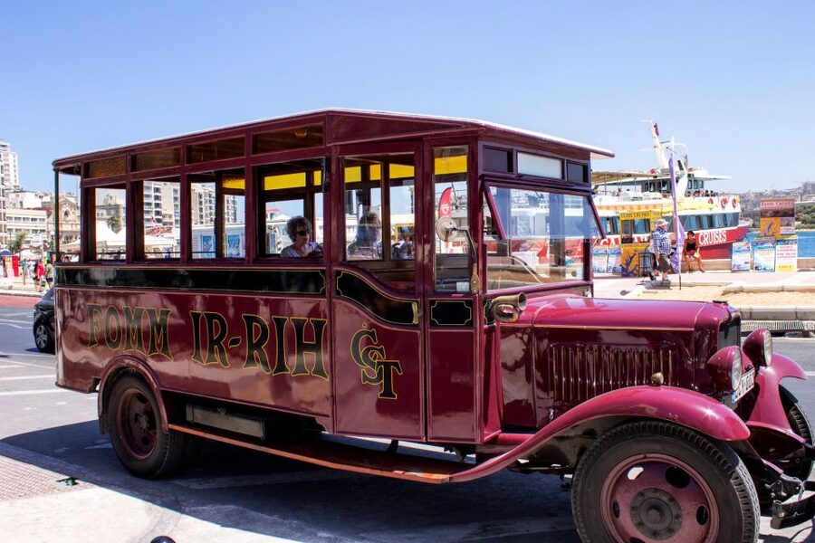 Malta: Vintage Bus Ride through the Three Cities - Starting at Sliema Ferries at 2:30