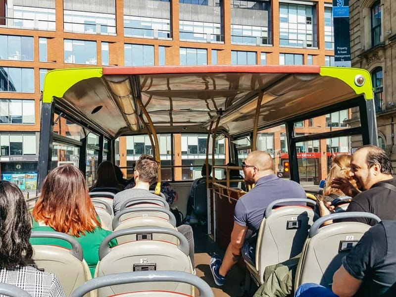Manchester: Sightseeing Bus Tour - Town Hall, Piccadilly Gardens, and the civic center