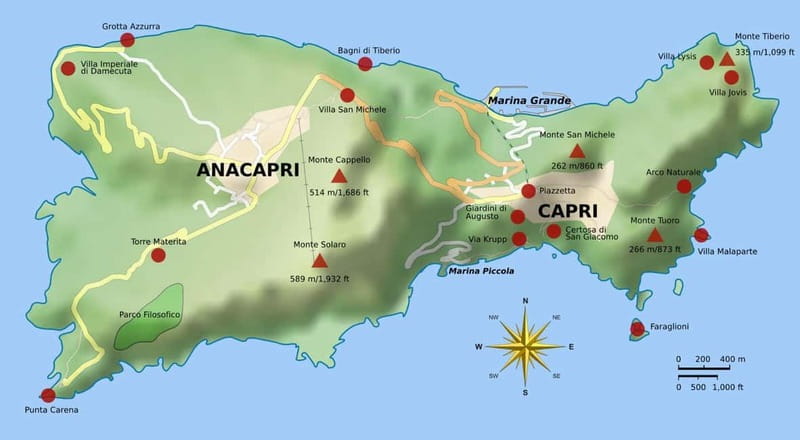 Marina Grande: Guided Capri Island Hop-On Hop-Off Bus Tour - From Marina Grande to Anacapri on the Mamma Mia road