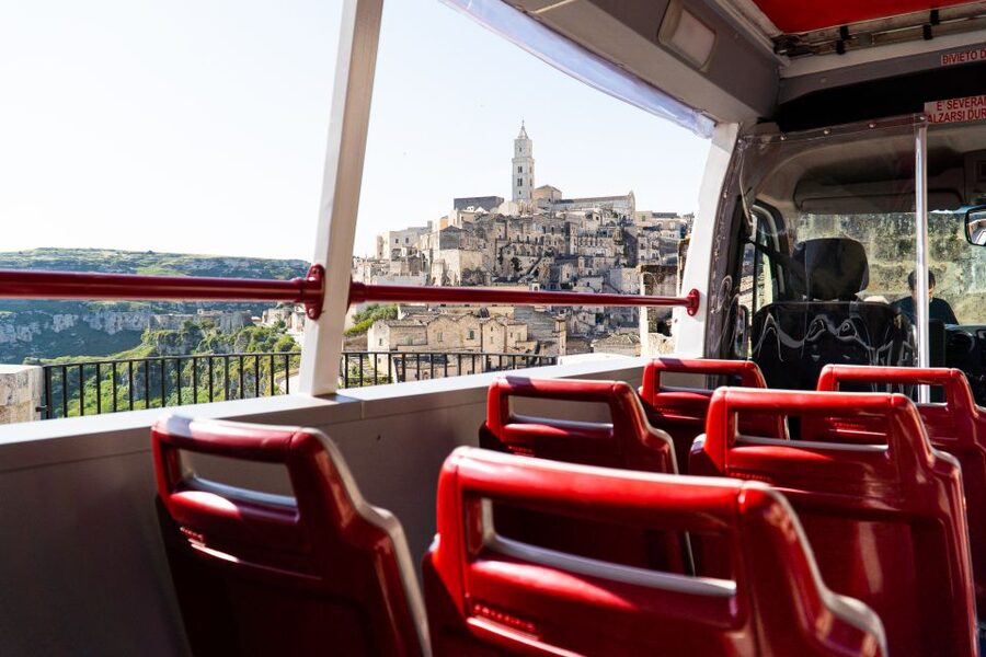 Matera: Open Top Bus Tour with Entrance to Casa Grotta - Piazzetta Pascoli and Sasso Caveoso