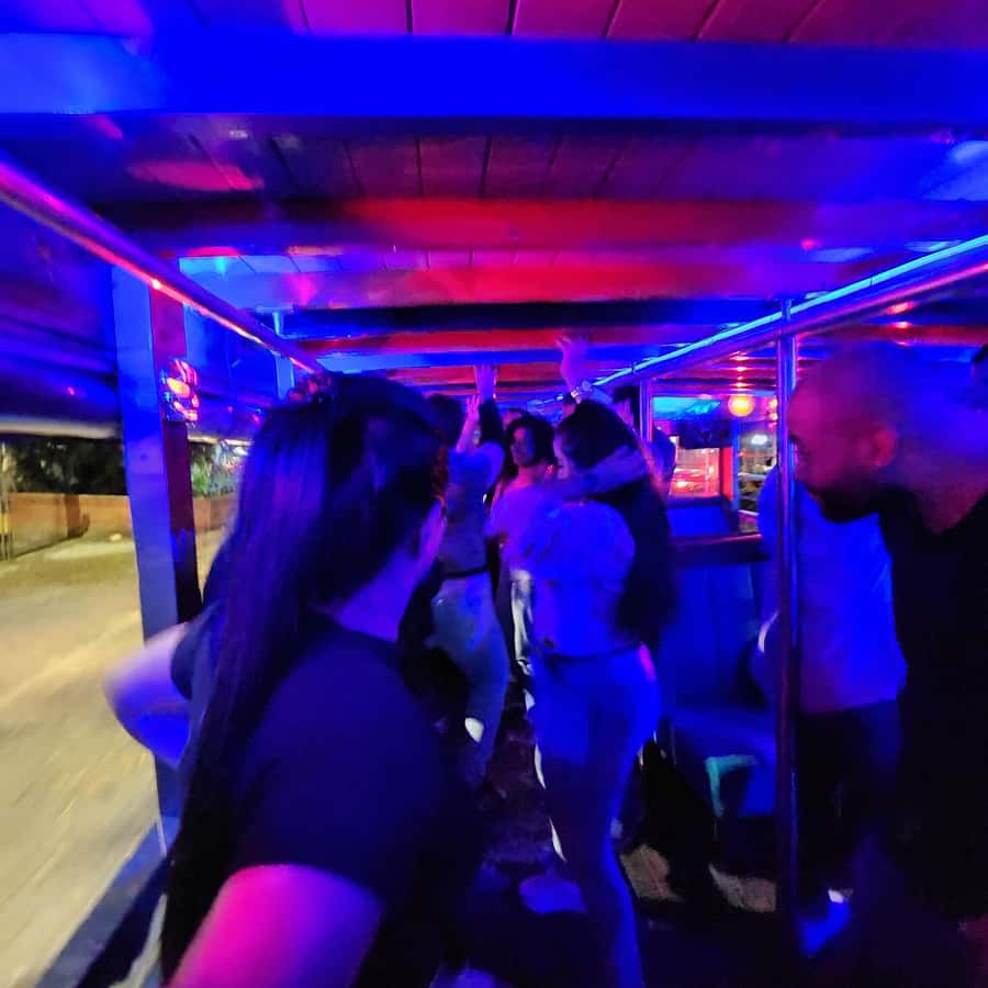Medellin: Party Bus with DJ & Street Food Tastings - The final restaurant tasting