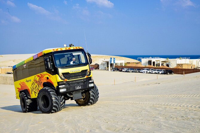 Monster Bus desert adventure: Dune bashing and sandboarding - Sealine’s 45-minute dune run