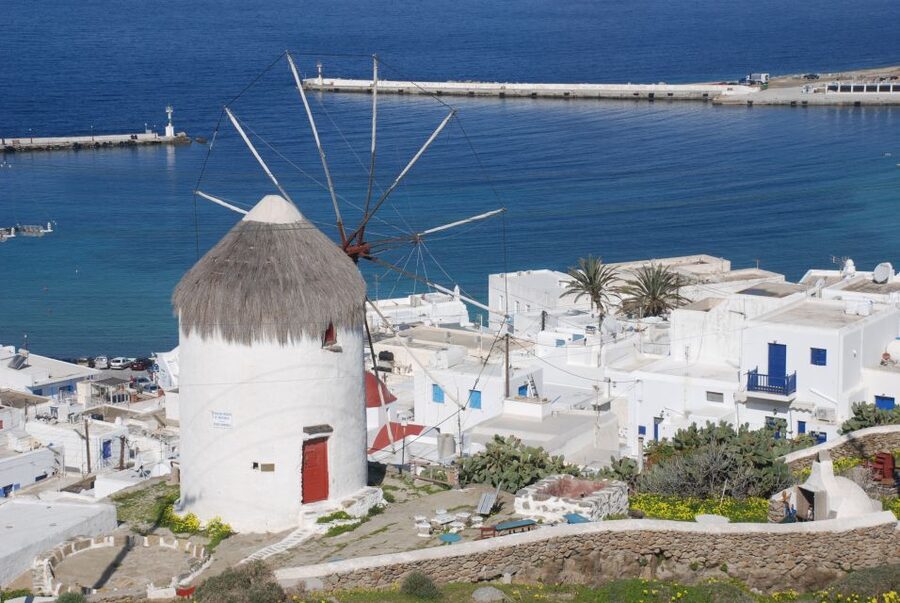 Mykonos: Half-Day City Walking Tour and Island Bus Tour - Walking through Mykonos Town’s narrow lanes