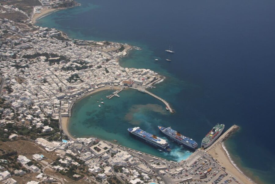 Mykonos: Half-Day City Walking Tour and Island Bus Tour - Kalafatis Beach, with Ornos and Agios Giannis to follow