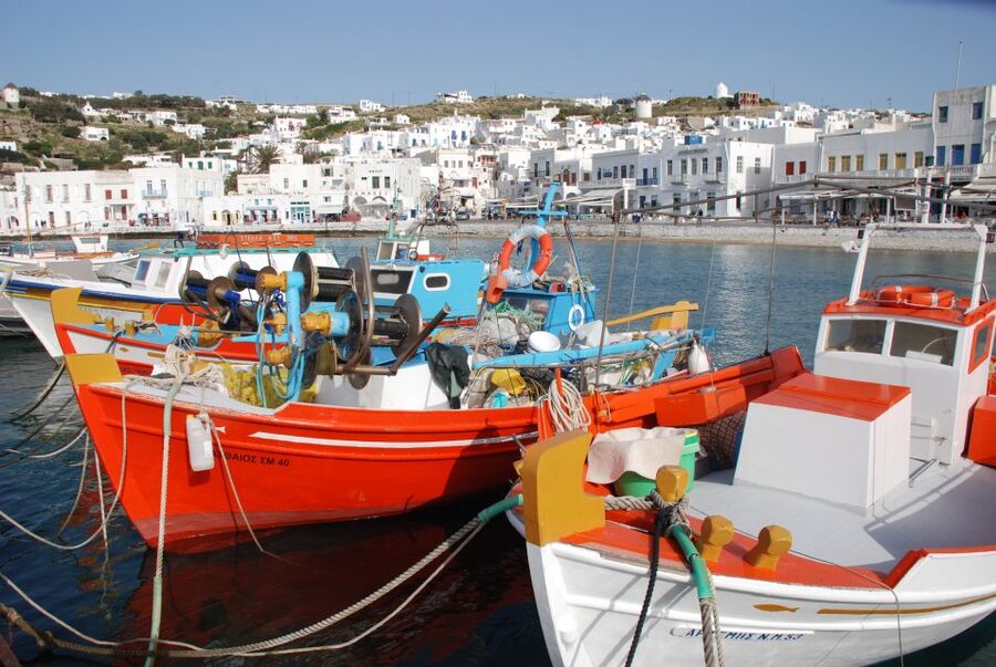 Mykonos: Half-Day City Walking Tour and Island Bus Tour - The final viewpoint over Mykonos Town