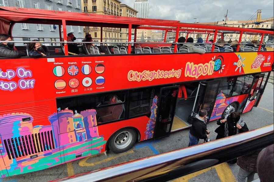 Naples: Hop-On Hop-Off Bus Tour with Train from Salerno - Taking the train from Salerno to Naples