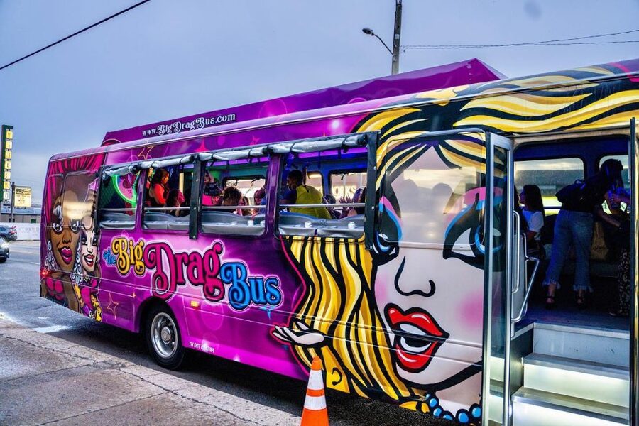 Nashville: Drag Queen Party Bus w/Games, Dancing & Drag Show - The Gulch, Music Row, and Vanderbilt