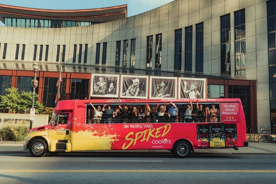 Nashville: Party Bus with DJ and Bar - Weather, comfort, and the open-sided bus