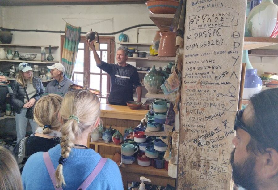 Naxos: Highlights Bus Tour with Free Time for Lunch and Swim - The guide, bus, and pace of the day