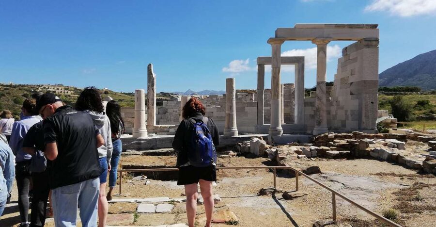 Naxos Island: Full–Day Historical Bus Tour - Apollonas: swimming, lunch, and a slower break