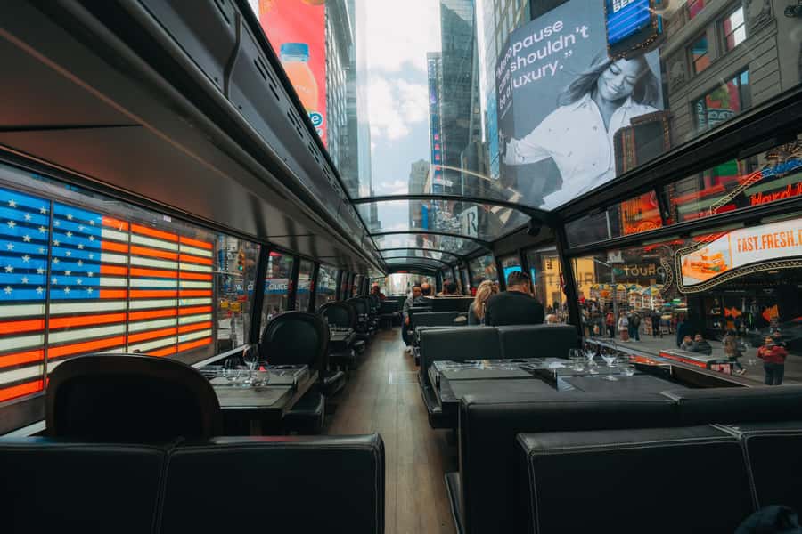 New York City: Bustronome Gourmet Lunch Tour on a Luxury Bus - Starting at West 58th Street and Broadway