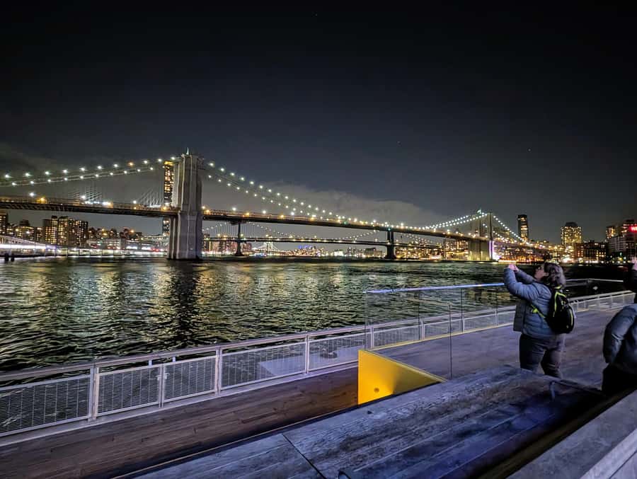 New York City: Guided Private Glass-Top Bus Tour at Night - What you see from the bus between stops