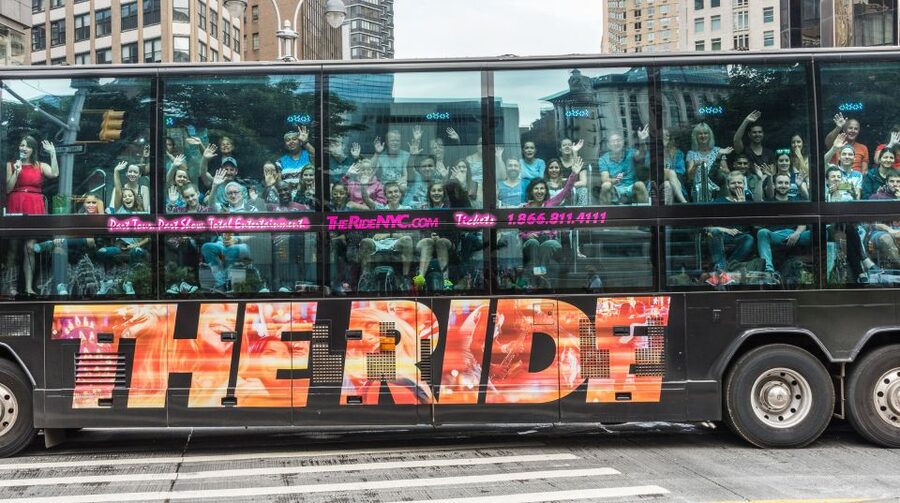 New York City: The Ride Interactive Bus Tour - Inside the 45-foot mobile theater