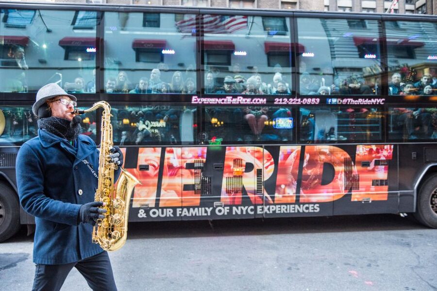 New York City: The Ride Interactive Bus Tour - Starting near Five Guys on West 42nd Street
