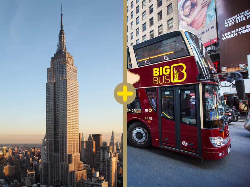NYC: Empire State Building & 48-hour Hop-on Hop-off Tour - Use the first bus ride to understand New York
