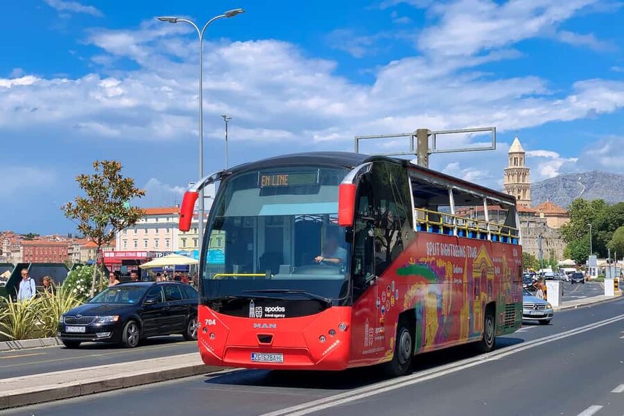 Open Panoramic Bus Tour +Guided Walking Tour in 10 languages - Key points at a glance