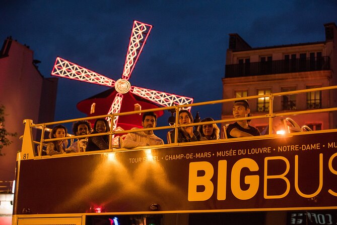 Paris Big Bus Open Top Panoramic Night Tour - Paris after dark from the Champs-Elysées