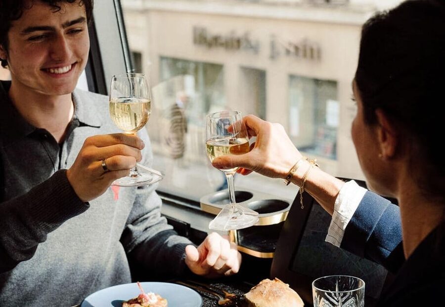 Paris Bus Toqué St Germain 3-Course Dinner w/ Champagne - Champagne, drinks, and the real price