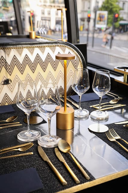 Paris Bus Toqué St Germain 3-Course Dinner w/ Champagne - A small group, with some important limits